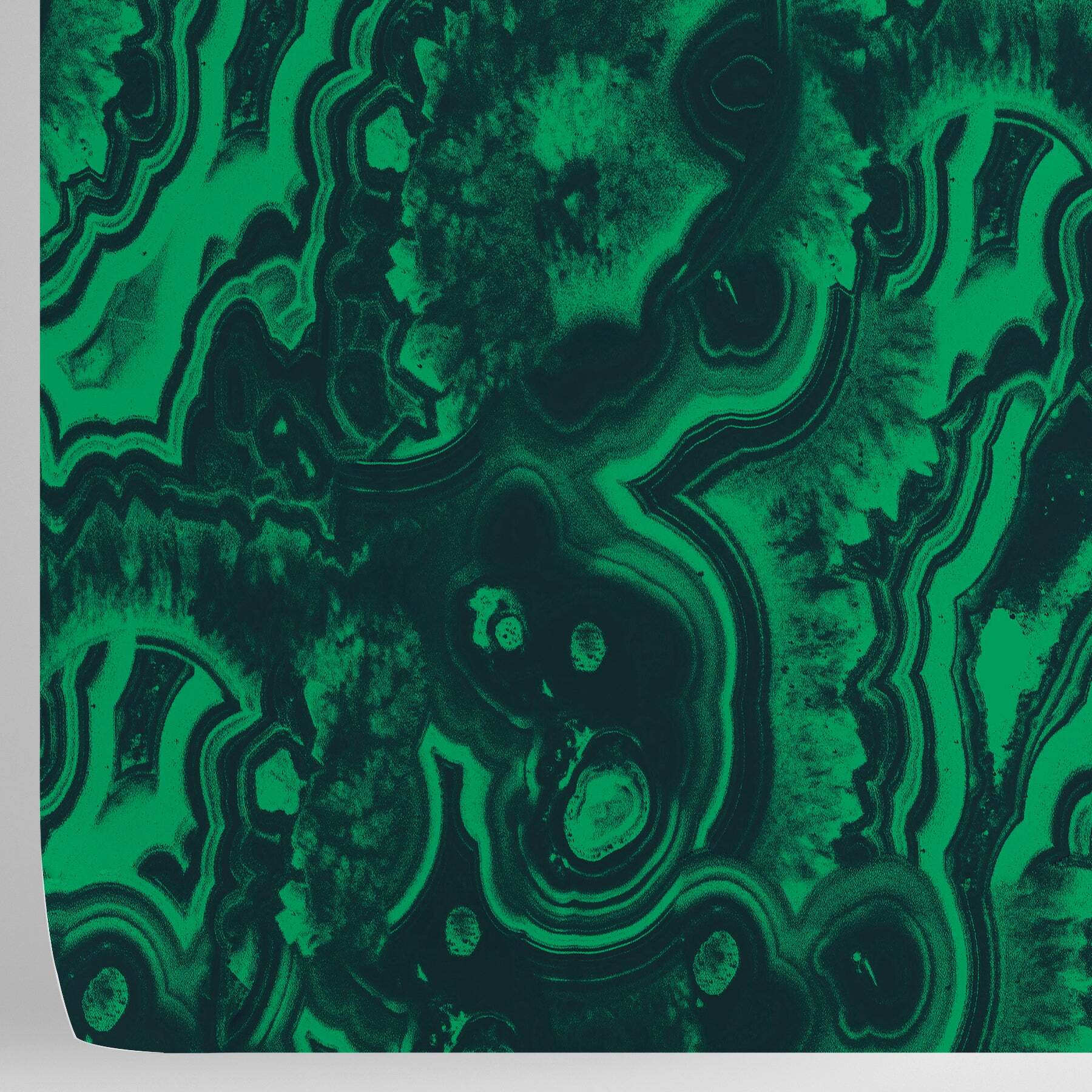 Carta da Parati Malachite Verde
