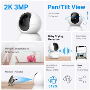 Caméra de surveillance TP-LINK Tapo TC71 2K