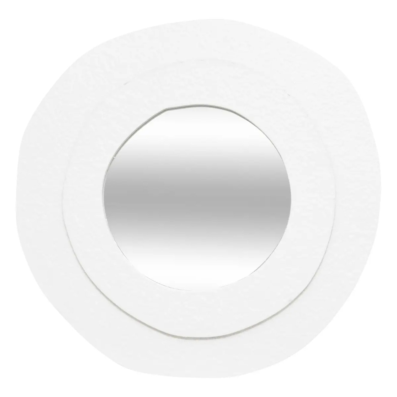 3 miroirs "Emily" blanc D25cm