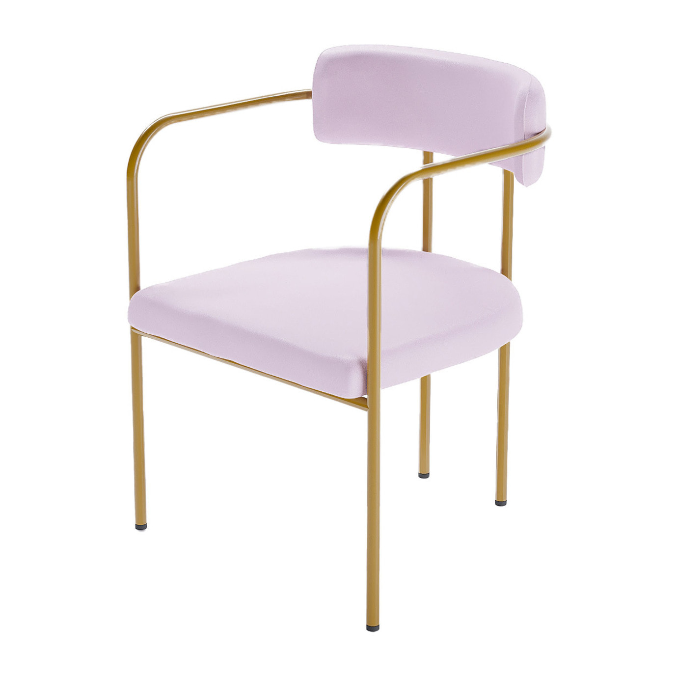 Chaise de salle à manger tapissée avec accoudoirs velours