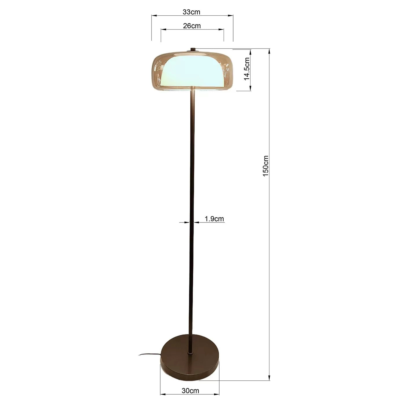 Lampadaire Shield 150cm Kare Design