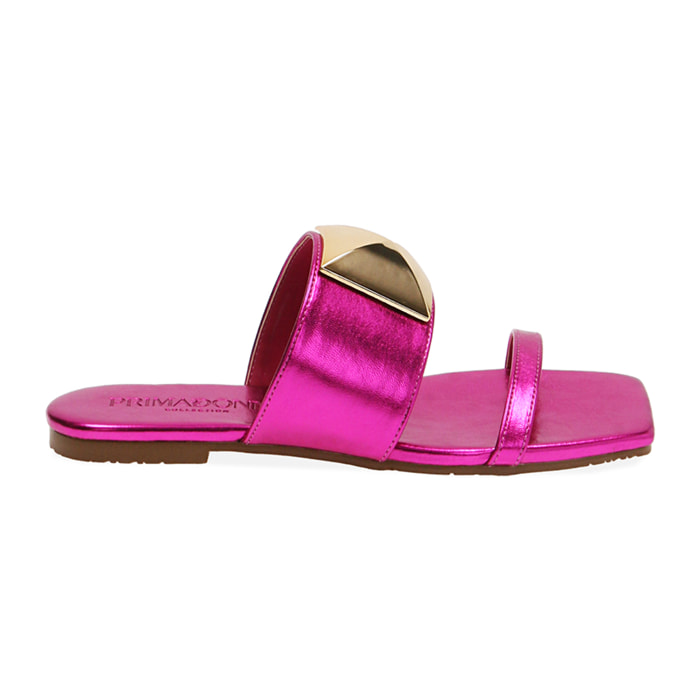 Chanclas laminadas fucsia