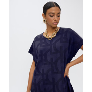 T-shirt in maglia jacquard LC