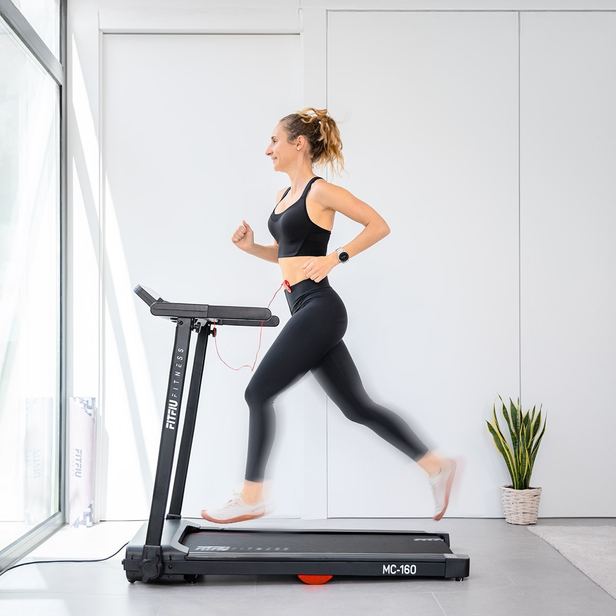 Cinta de correr plegable FITFIU 14km/h ultracompacta 1500W