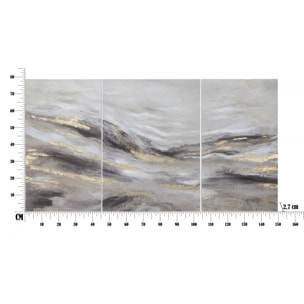 DIPINTO SU TELA MONTY SET 3 PZ CM 45X2,7X80-60X2,7X80