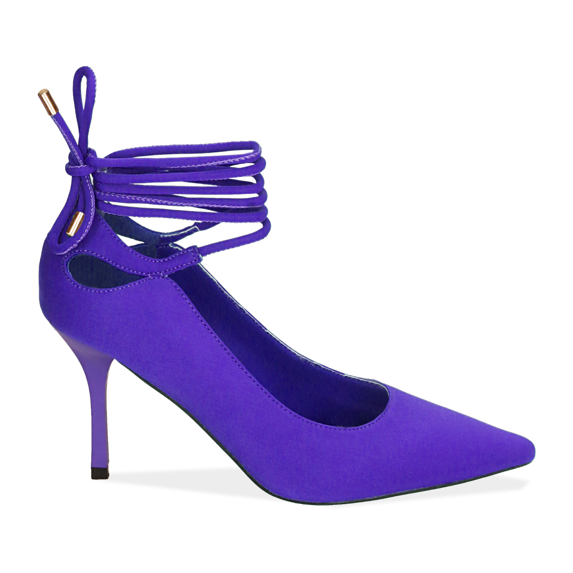 Décolleté viola in lycra, tacco 8,5 cm