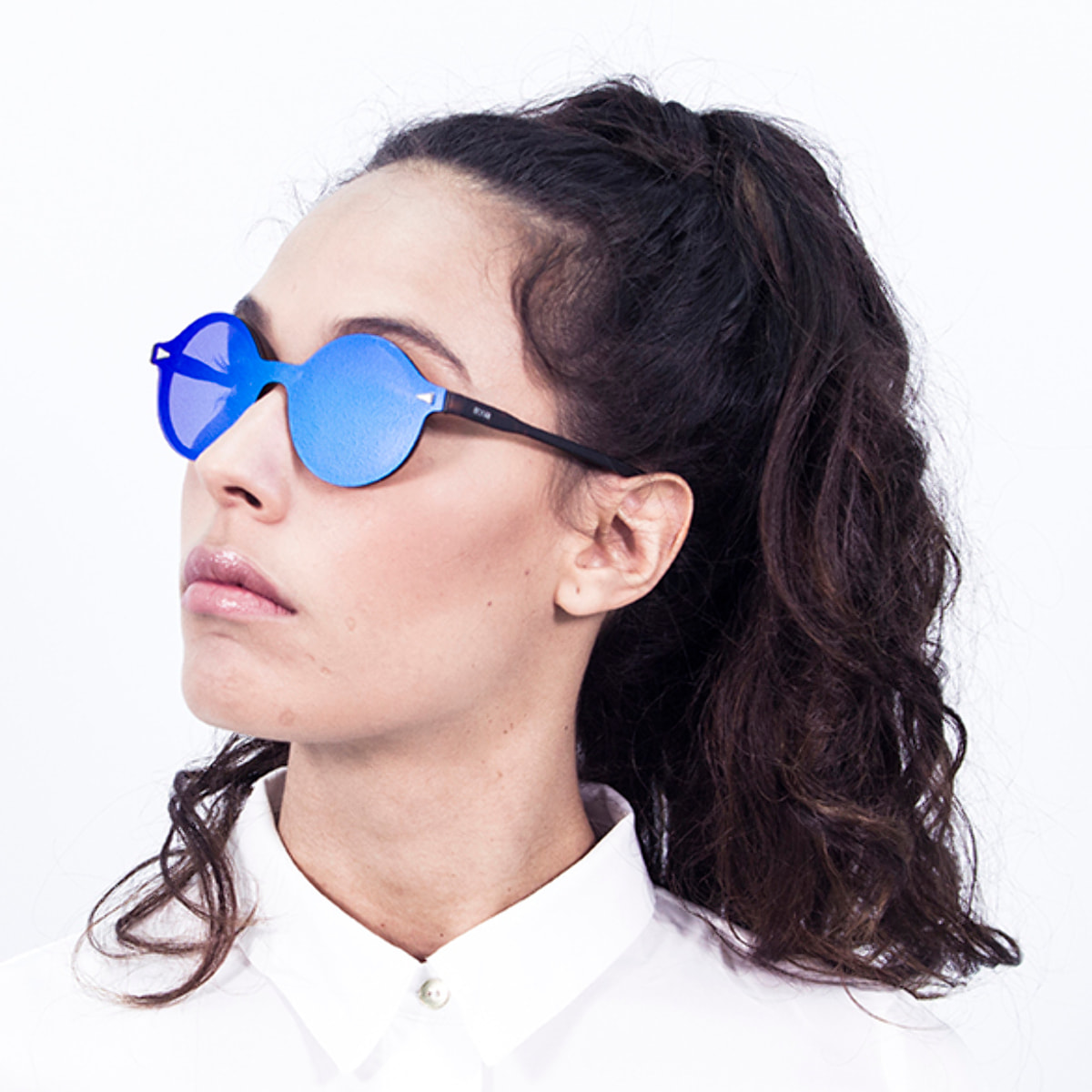Gafas de sol PALO ALTO PORTLAND - Mate demi marrón y revo azul cielo / Plana