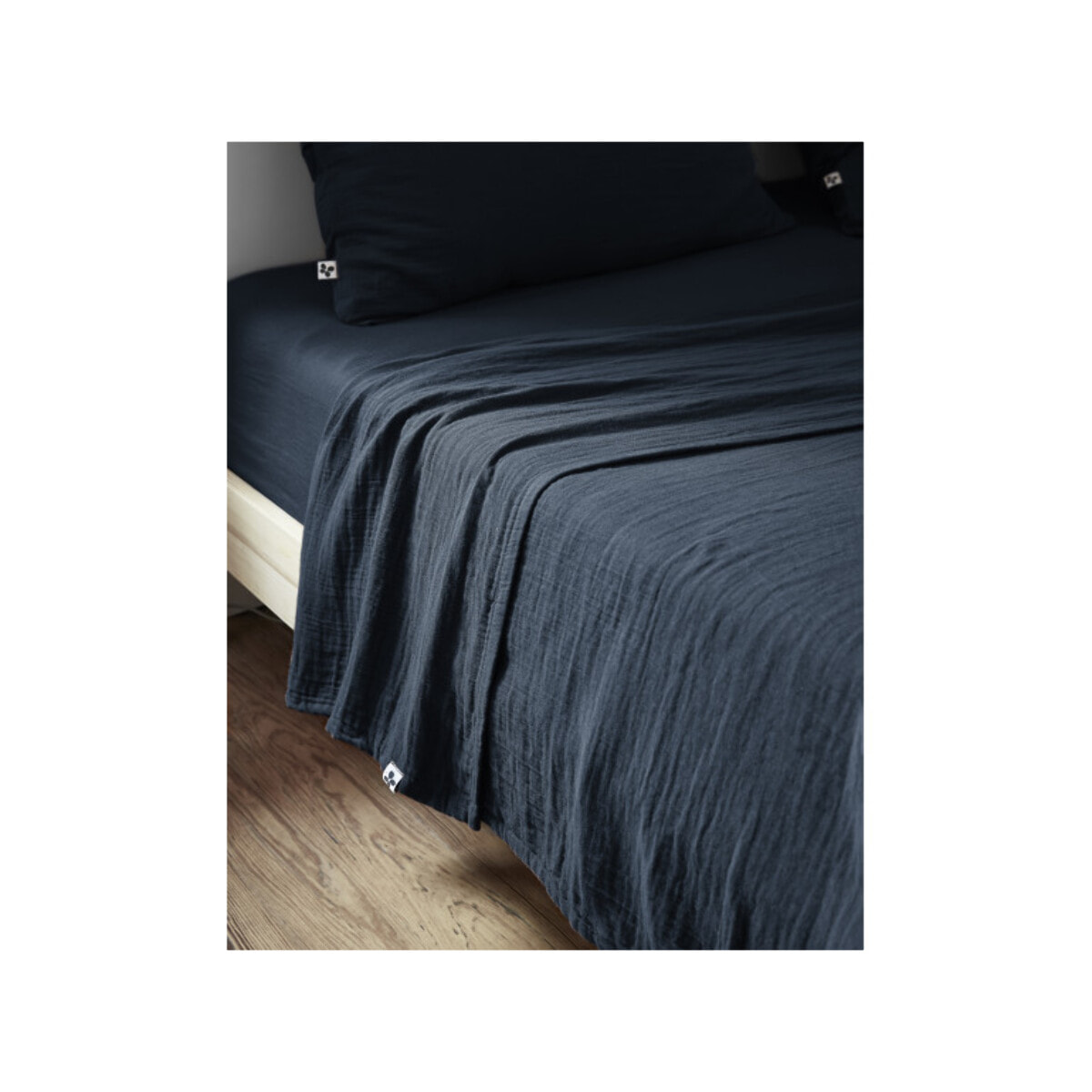 Drap plat en gaze de coton 240 x 300 cm - 11 coloris - GAIA