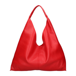 Borsa a sacca da donna In Vera pelle Made in Italy 46x30x12 cm