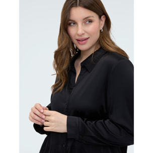 Fiorella Rubino - Camisa en raso stretch - Negro