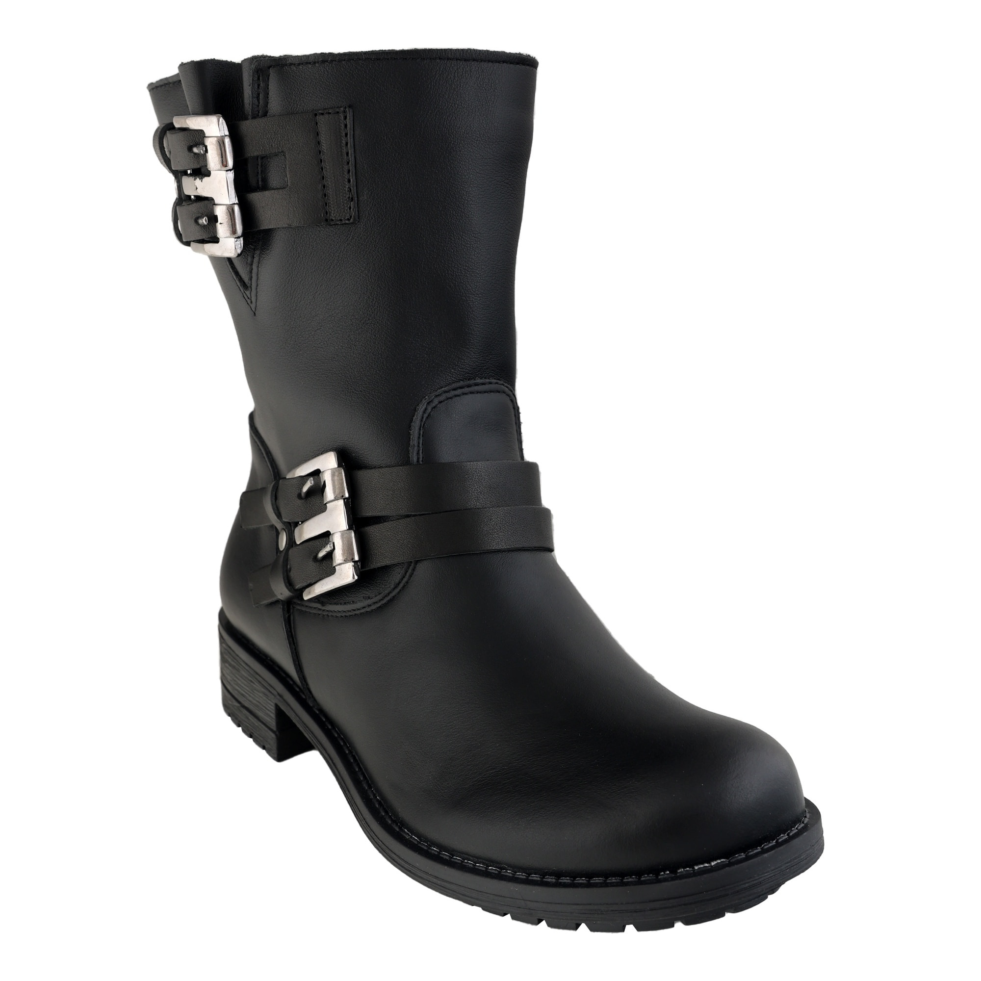 Stivaletti in pelle di vitello con cinturini