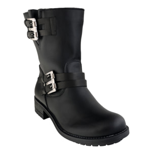 Stivaletti in pelle di vitello con cinturini