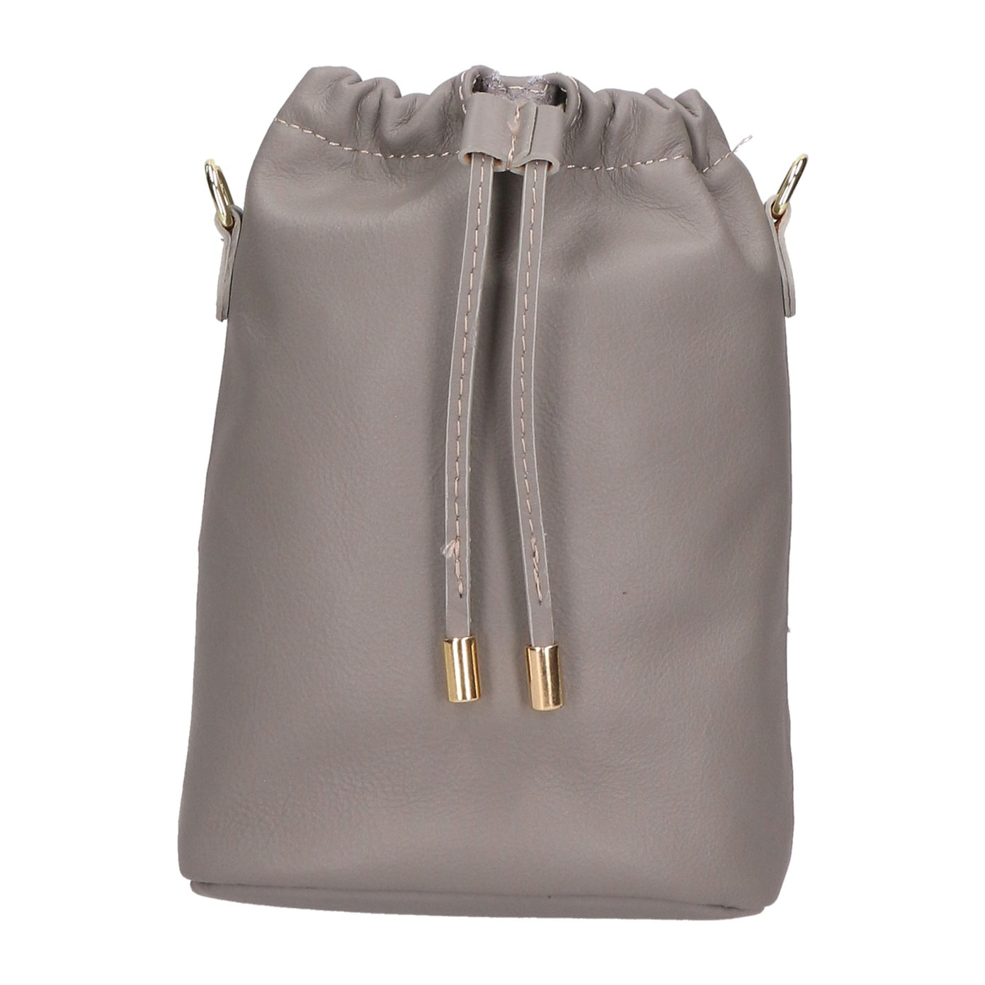 Borsa a sacca da donna - Modello Angela - Vera pelle - 16.0 x 20.0 x 7.0 cm