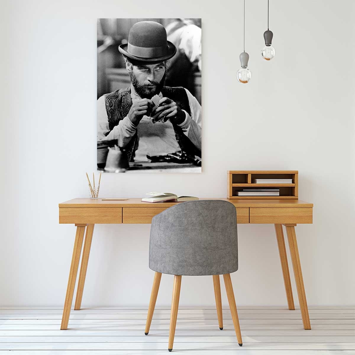Tableau noir et blanc Photo de Paul Newman Tableau alu Dibond
