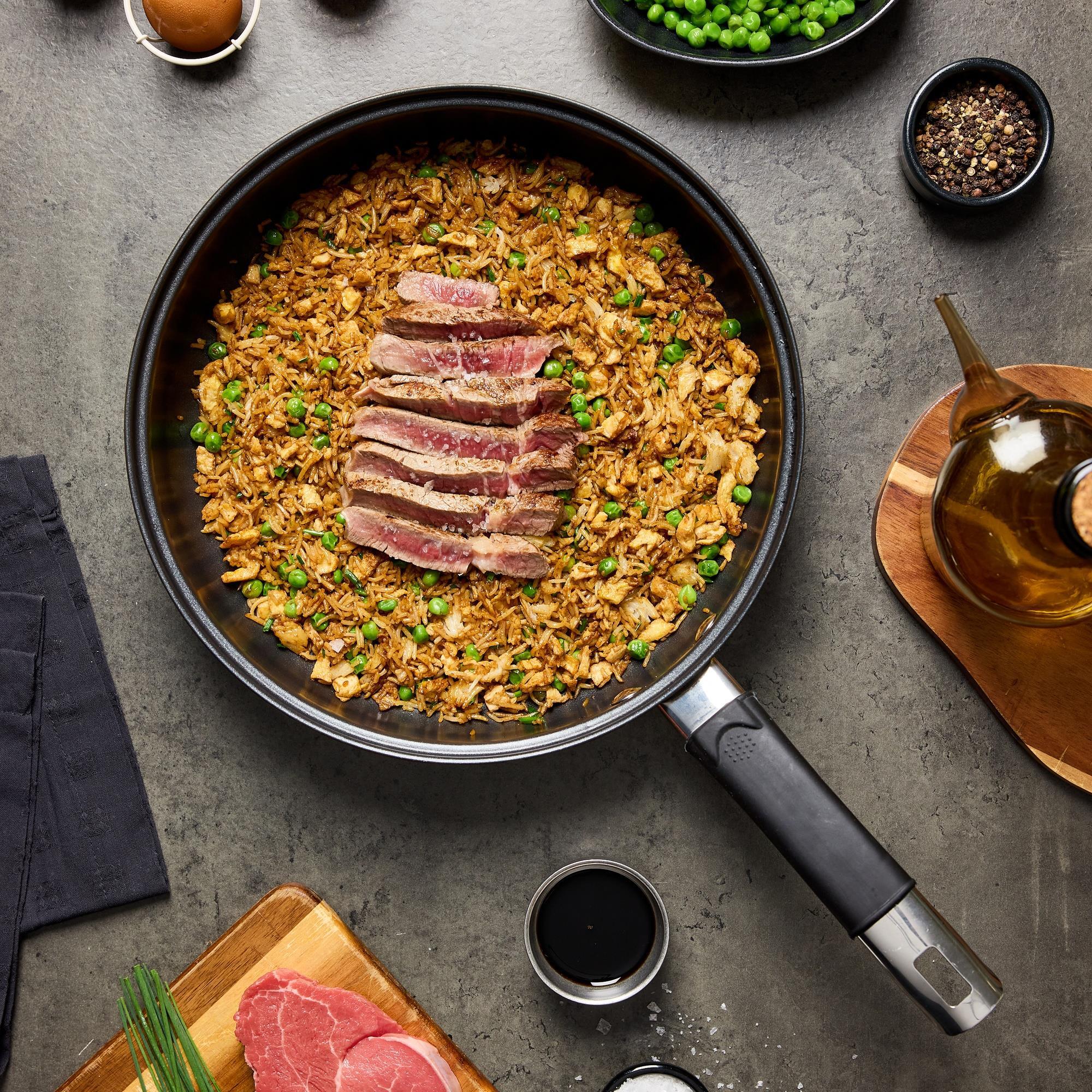 Sartén Ø28cm BASTER en Acero inoxidable Bergner