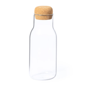 Bidón borosilicato 800 ml, tapón corcho natural