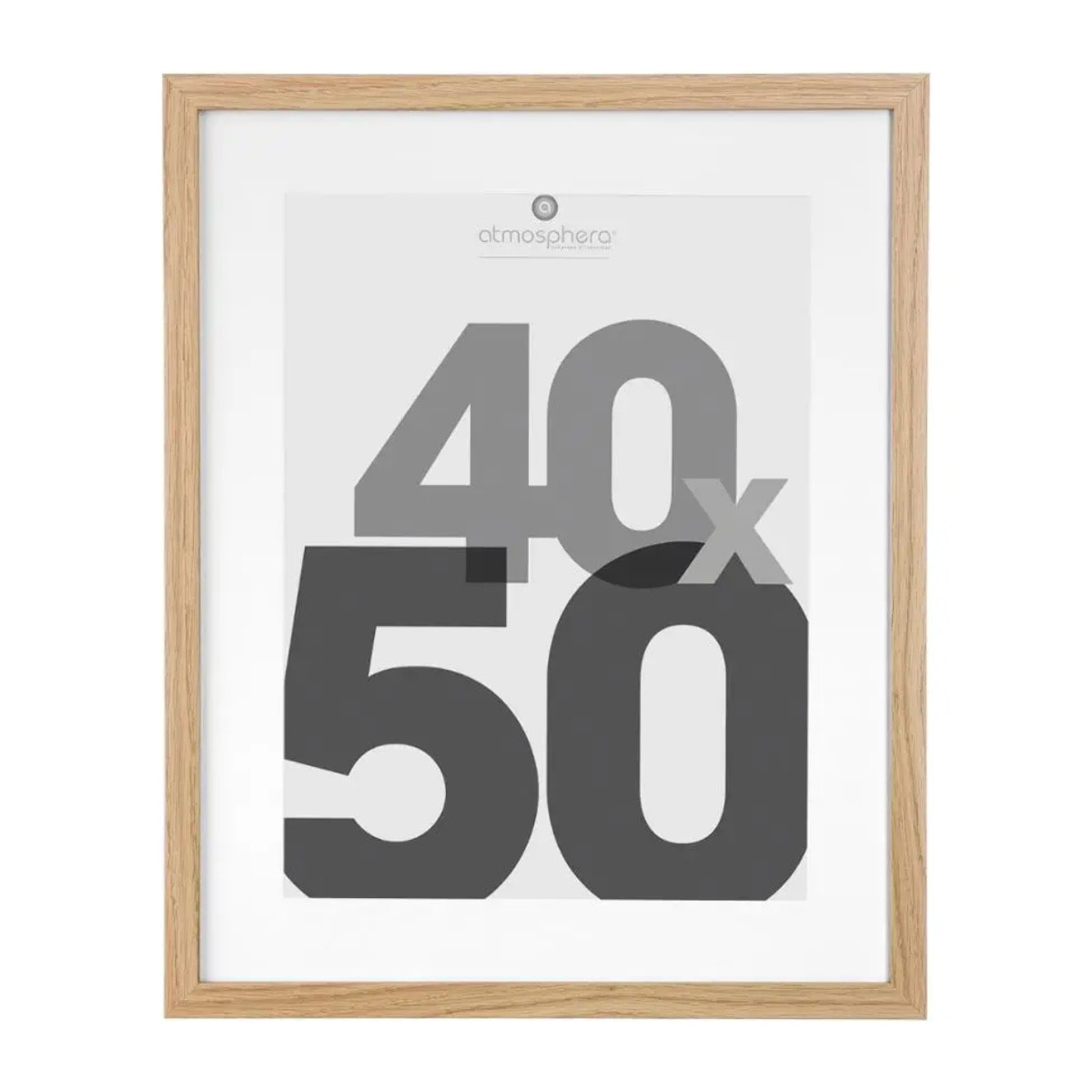 Cadre photo "Eva" - bois et verre - 40x50 cm