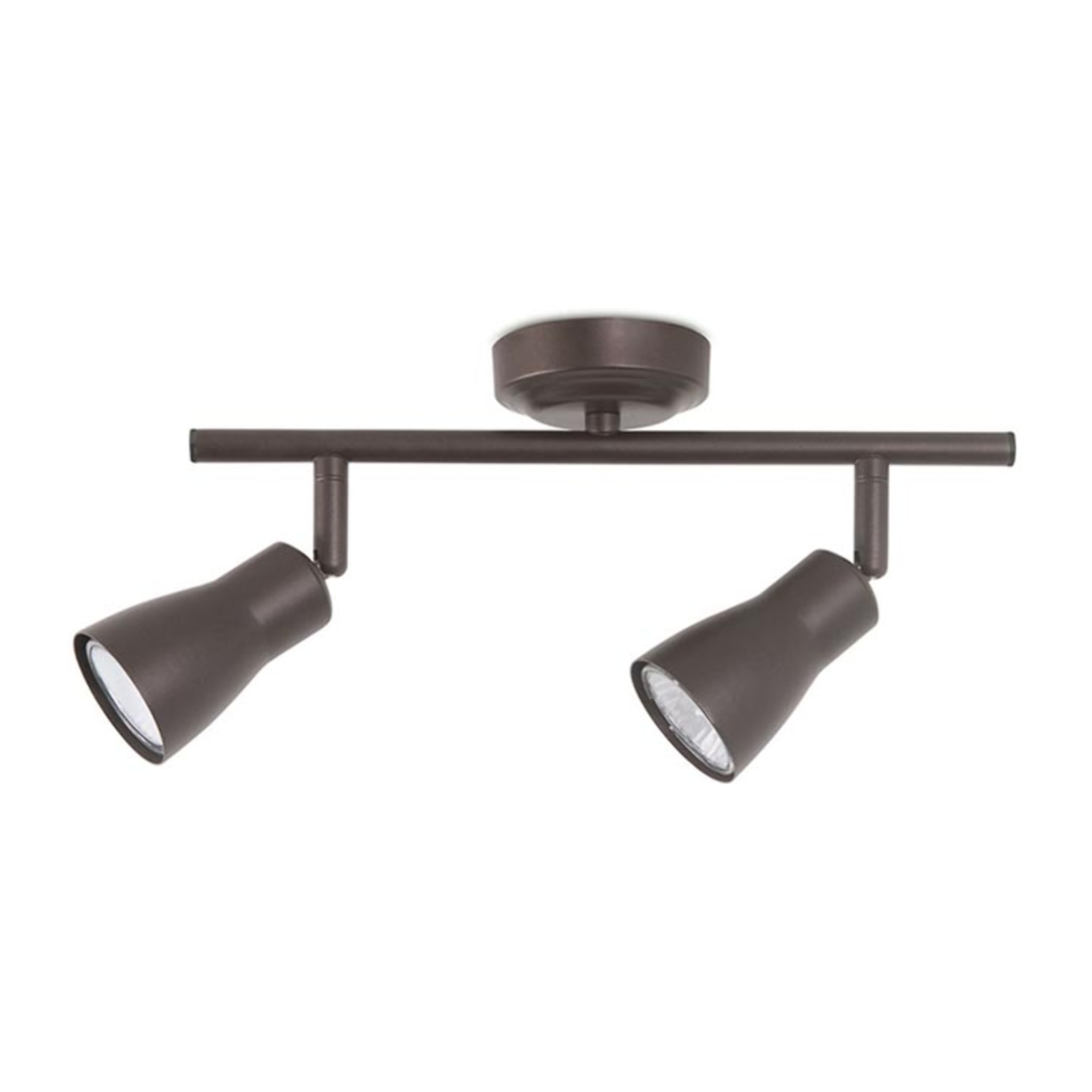 Forlight Proyector Ip20 Safran Double Gu10 8W Marrón 1099Lm