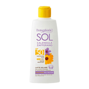 SOL Calendula Zafferano - Latte solare - viso e corpo -  SPF50 protezione alta