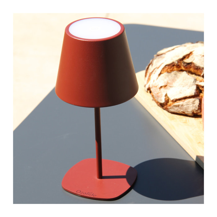 Lampe à poser 4 en 1 - Rouge brique - NAOUSSA