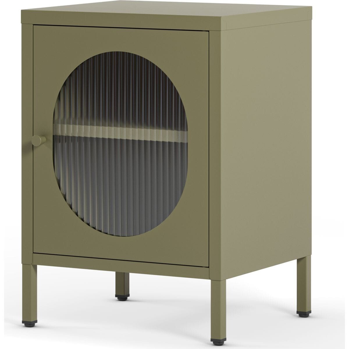 Table de chevet 1 porte en métal - YSIA