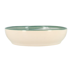 Lot de 6 coupelles en faïence verte 20cm CAPRIA