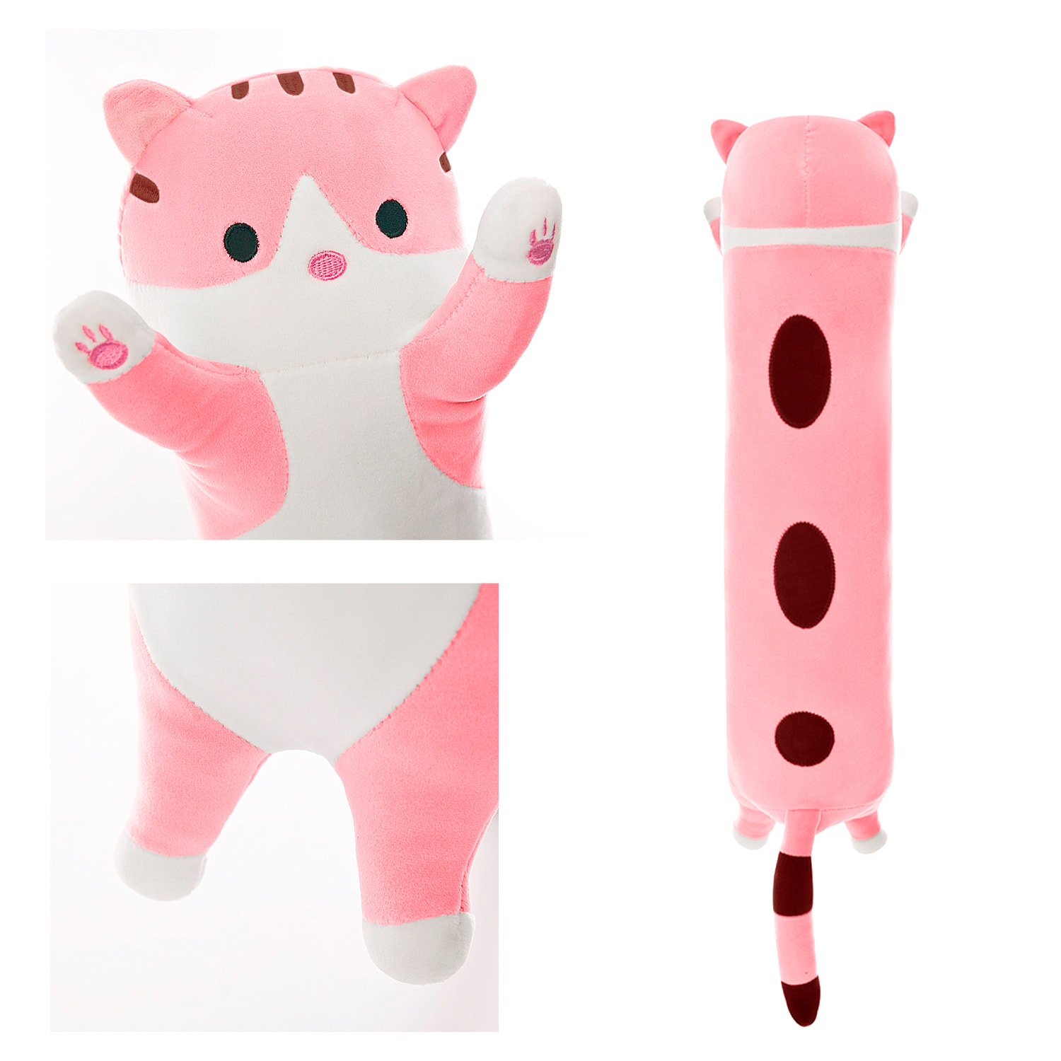 Cuscino extra morbido e soffice design gattino. 70 cm.