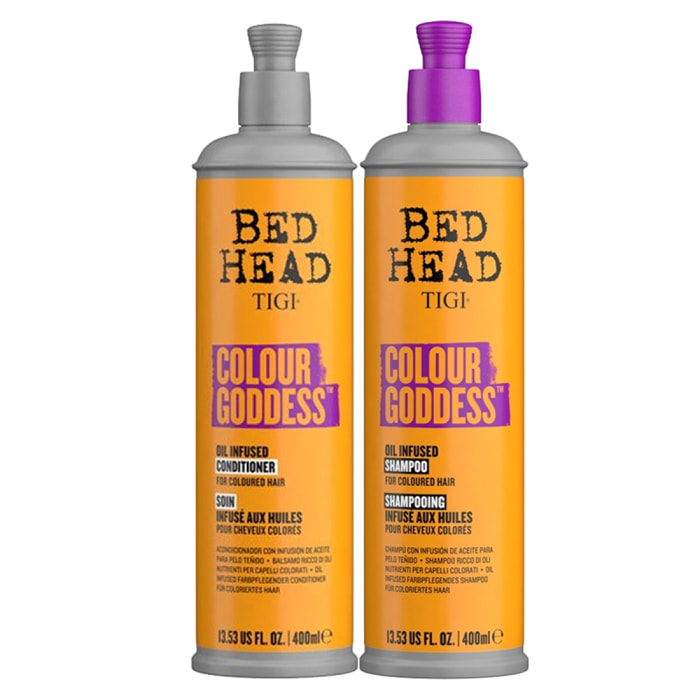 TIGI Kit Bed Head Ravviva Colore Colour Goddes Oil Infused Shampoo 400ml + Conditioner 400ml