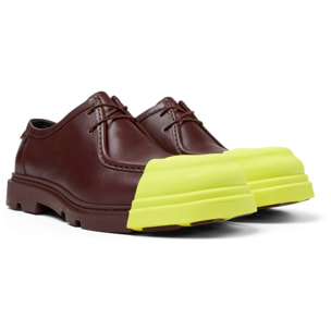 Zapatos de cordones - CAMPER Junction - Burdeos - Cuero liso