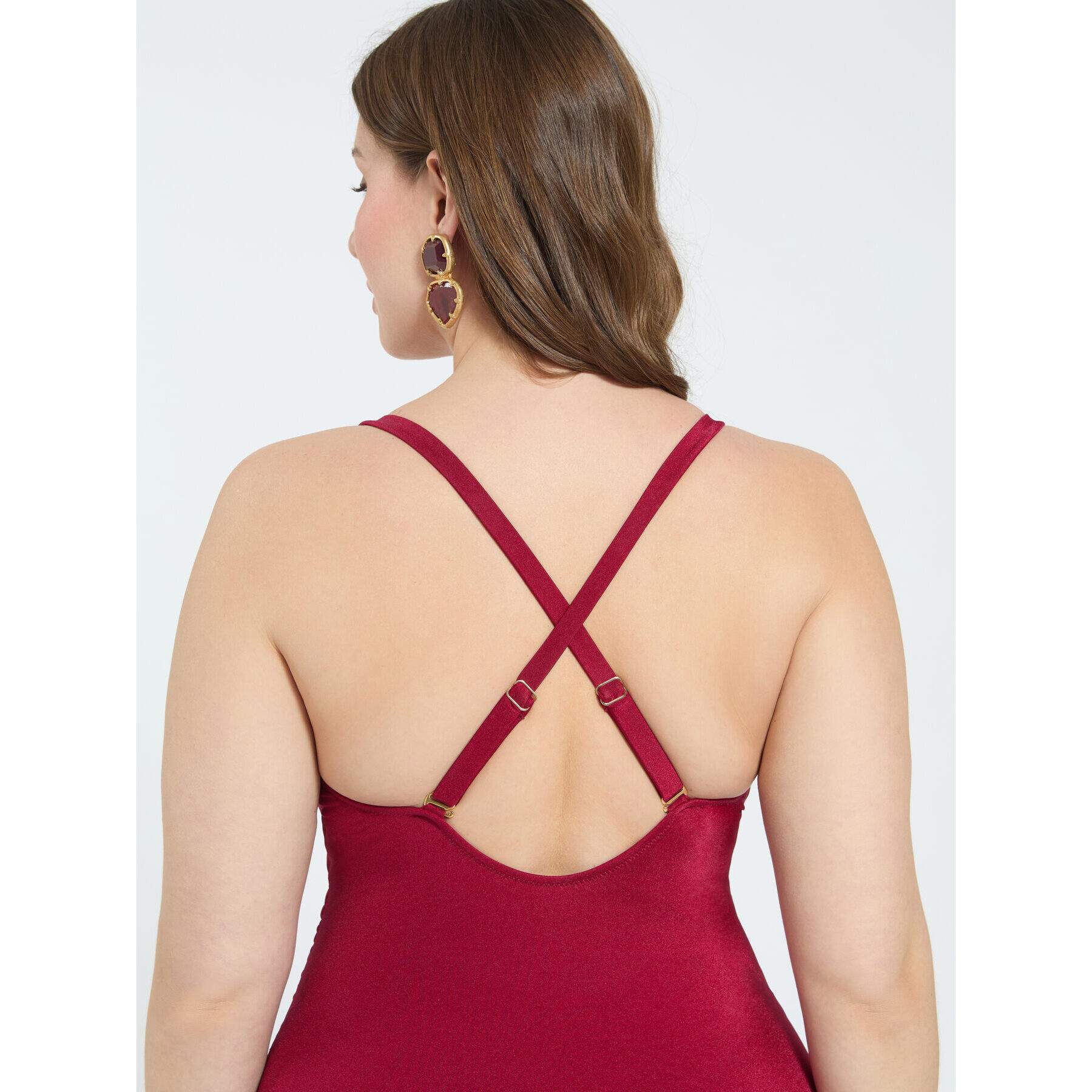 Fiorella Rubino - Traje de baño entero con motivo de anilla - Rojo