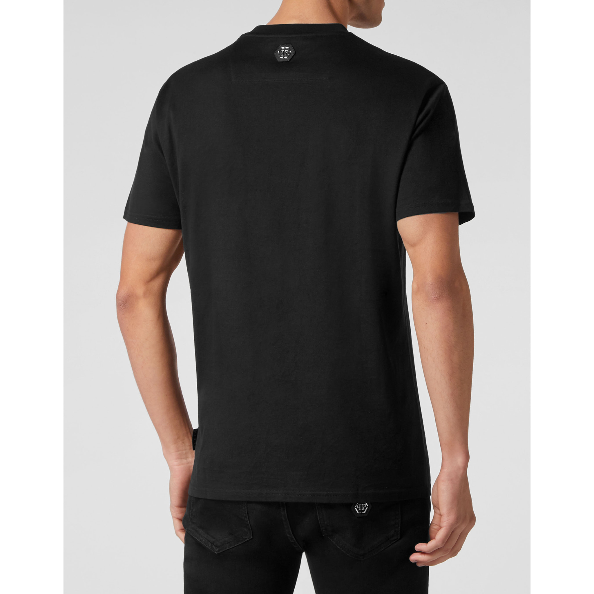 PHILIPP PLEIN Camiseta de cuello redondo y manga corta SKULL