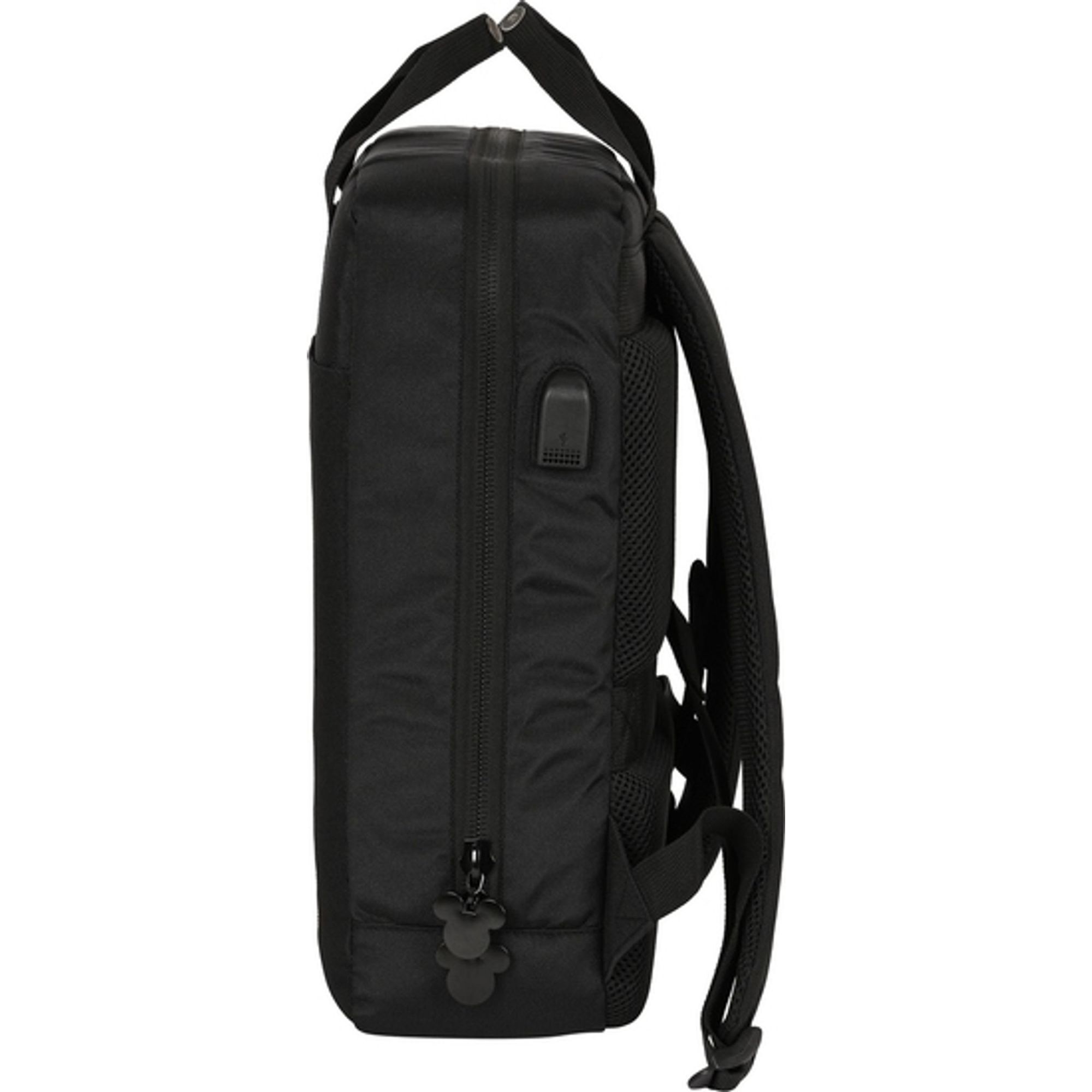Mochila para portatil 13,3+usb mickey mouse premium