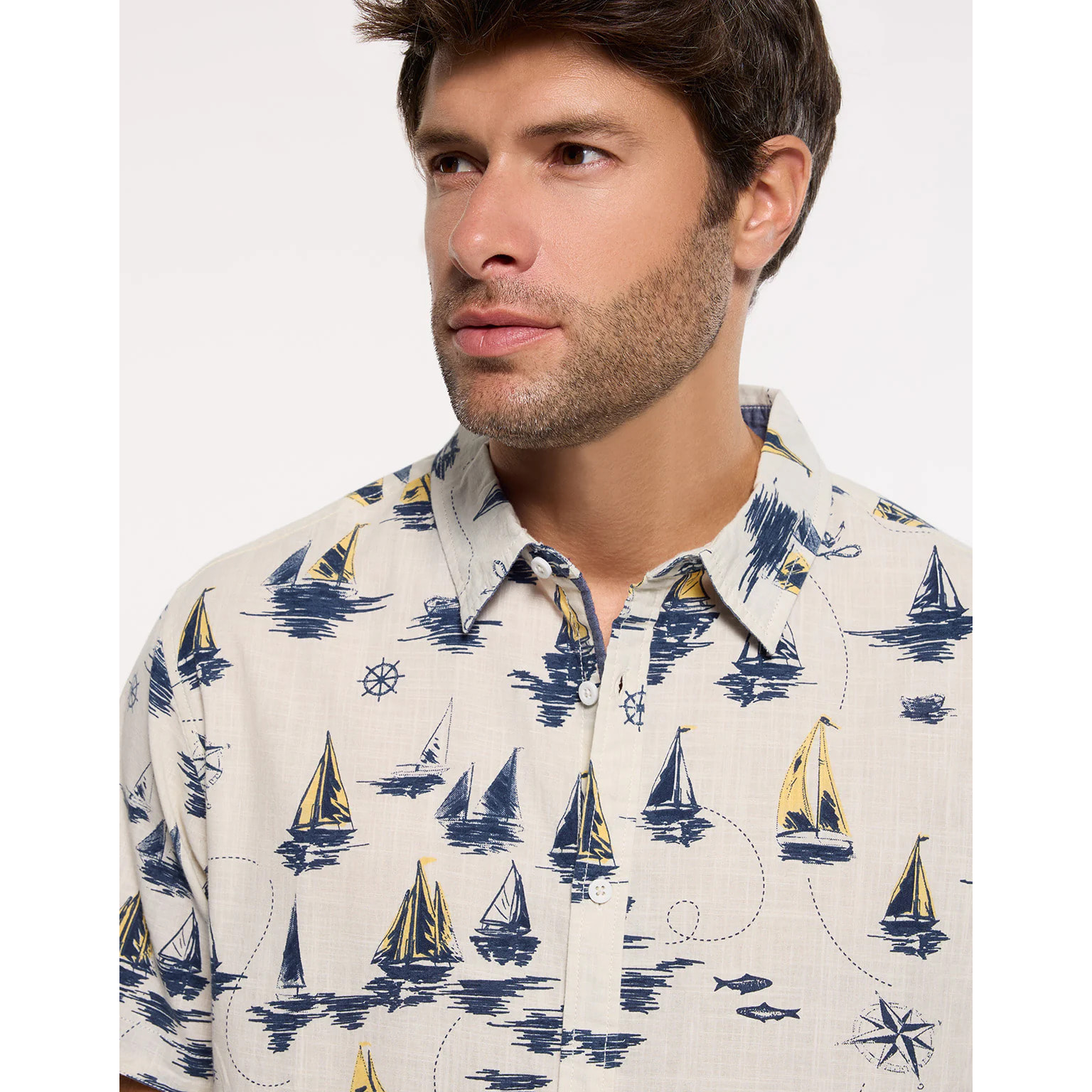Camisa Manga Corta Blanca - Seaships