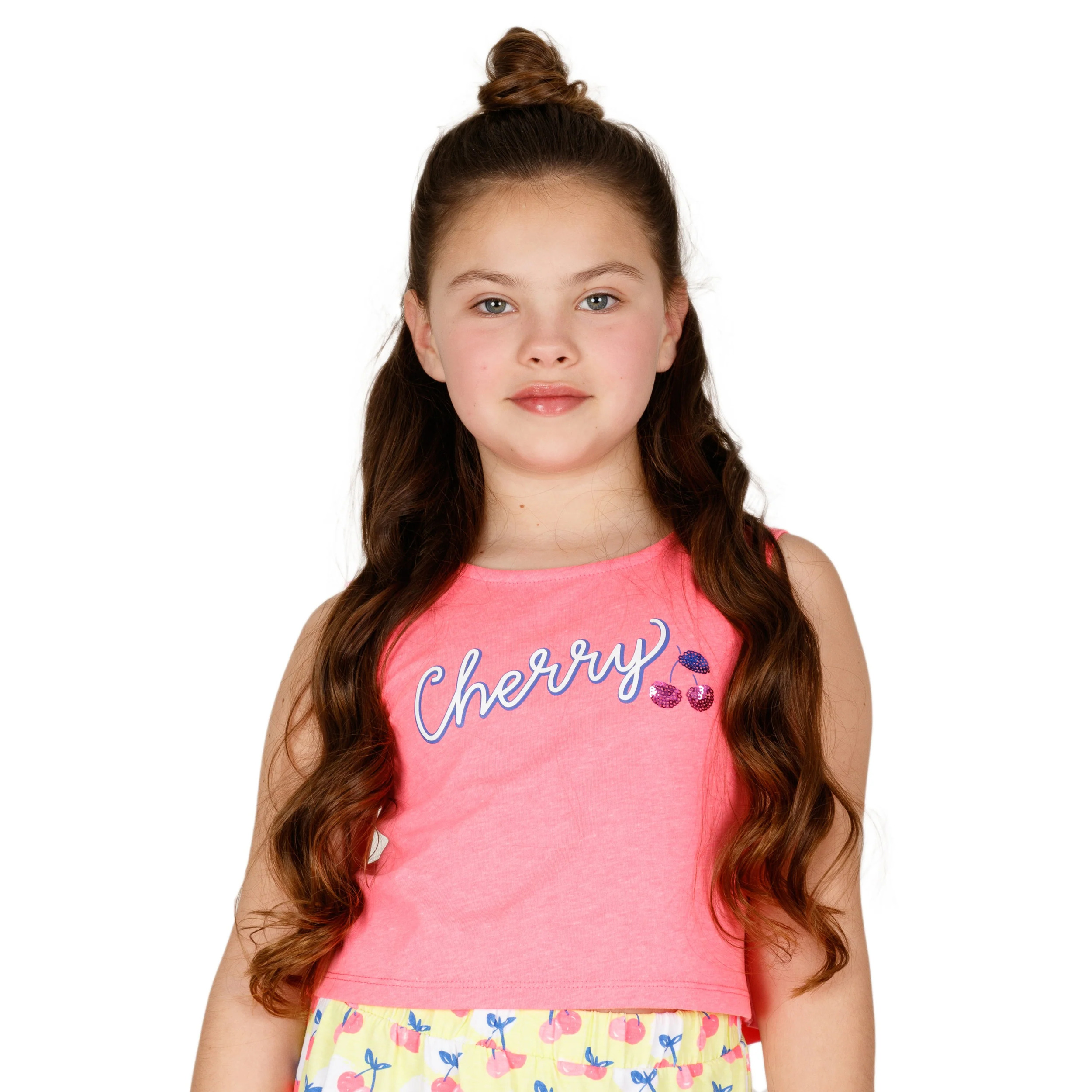 Camiseta de niña fucsia