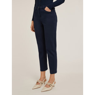 Motivi - Pantaloni carrot in drill Rianne - Blu