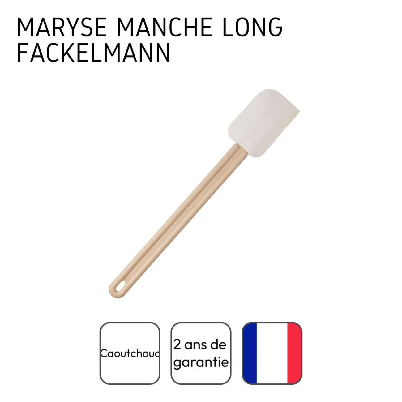 Ensemble de 2 Maryses de pâtisserie et de cuisine manche en résine 32 cm Fackelmann