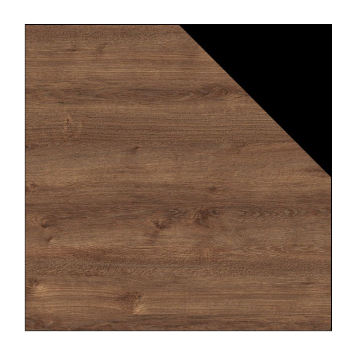 Tim - table basse - effet bois et métal noir - 105 cm - style industriel - Bois