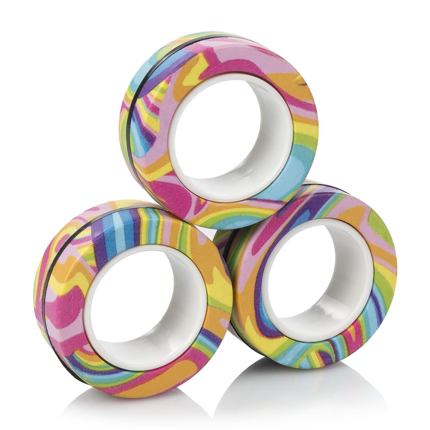 Magnetic Fidget Rings, anelli magnetici dal design esclusivo. Giocattolo antistress, ansia, concentrazione.