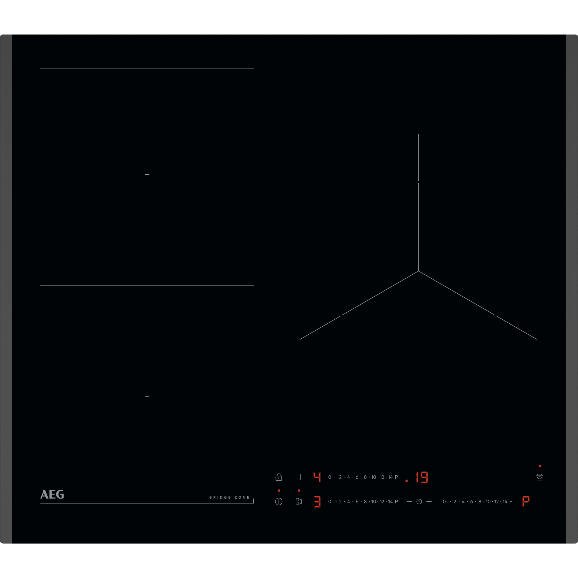 AEG Piano cottura ad induzione serie 6000 Bridge 60 cm V63IOQ00FB