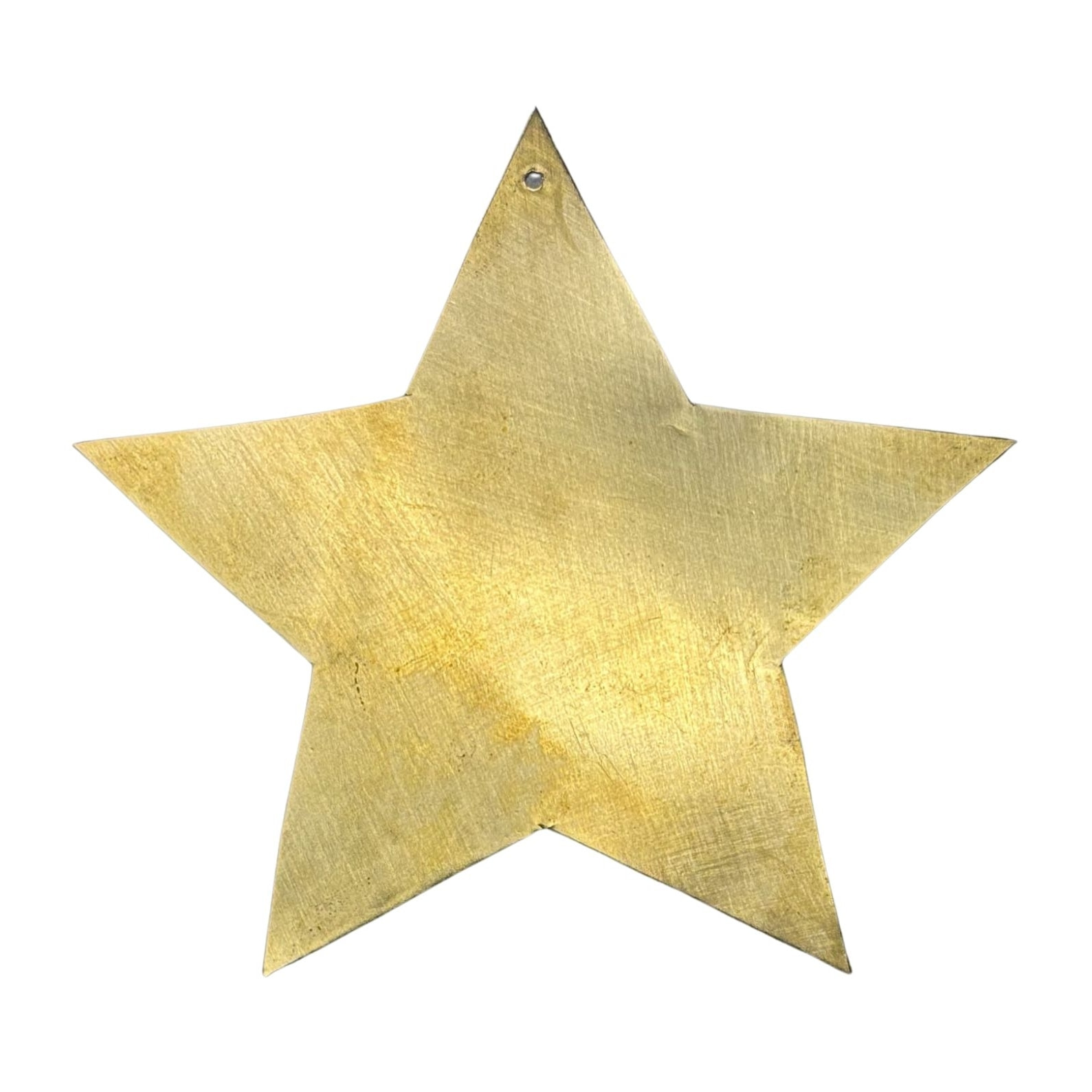 Déco étoile plate en laiton - Doré