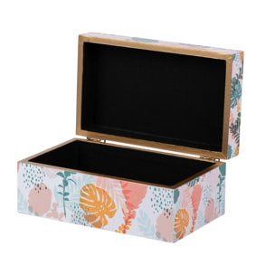 Set 2 Cajas Floral 25x15x11/20x12x8 Cm