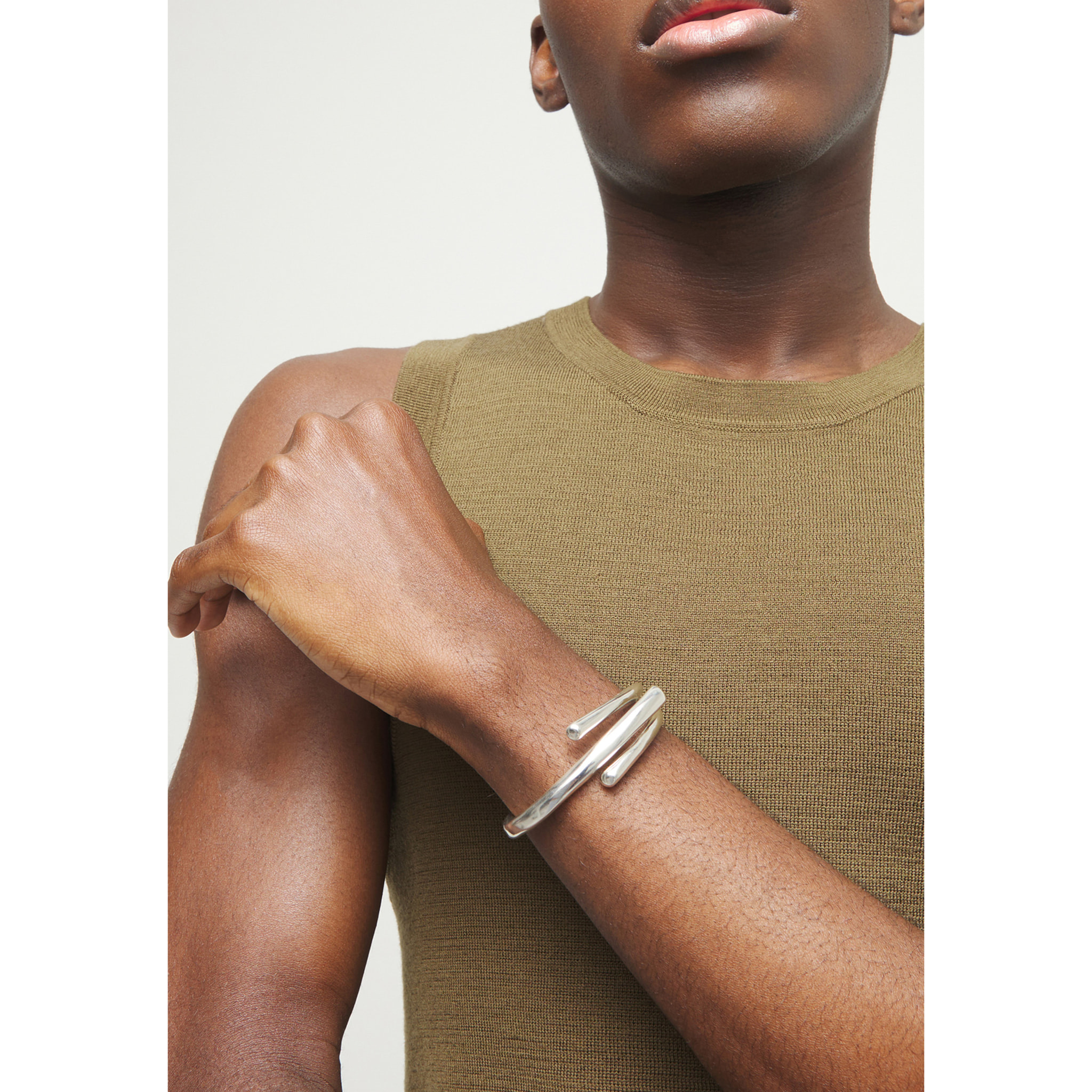 Pulsera RAÍCES PLATEADO L