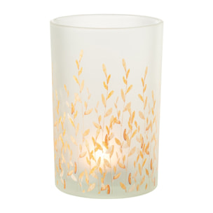 J-Line photophore Sally - verre - orange/transparent - large