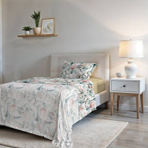 COMPLETO LETTO FASHION, 100% Microfibra, No Stiro - DENNY