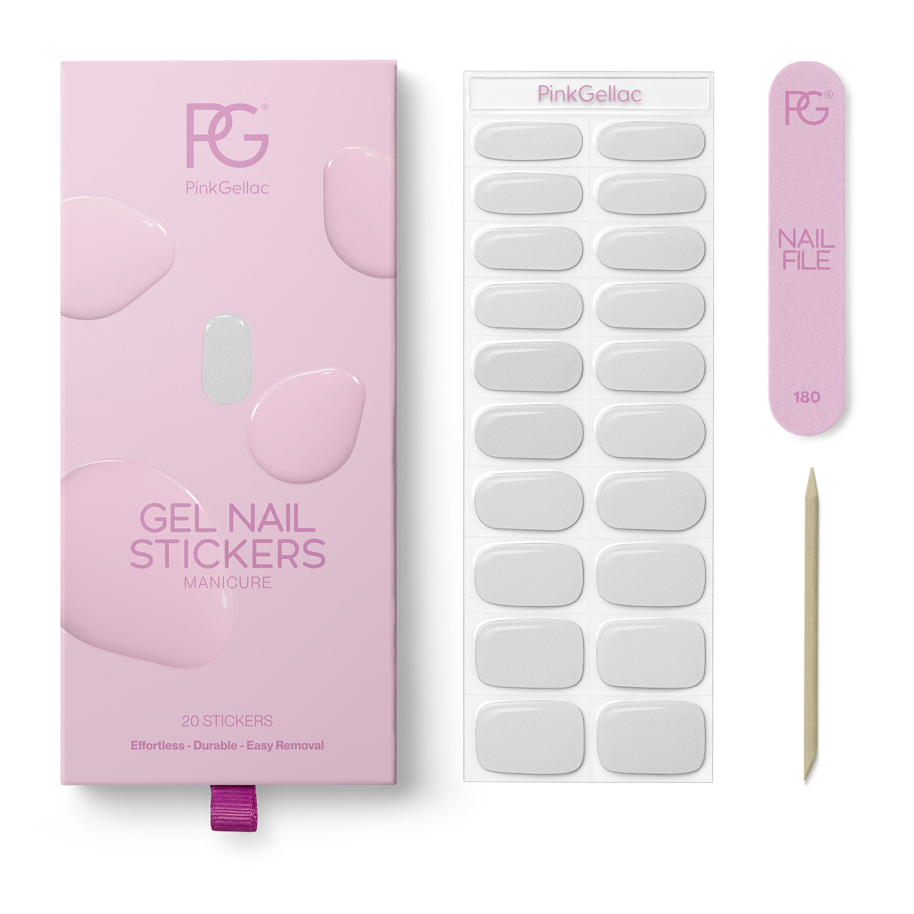 Stickers gel - 0014 Pearly Chrome