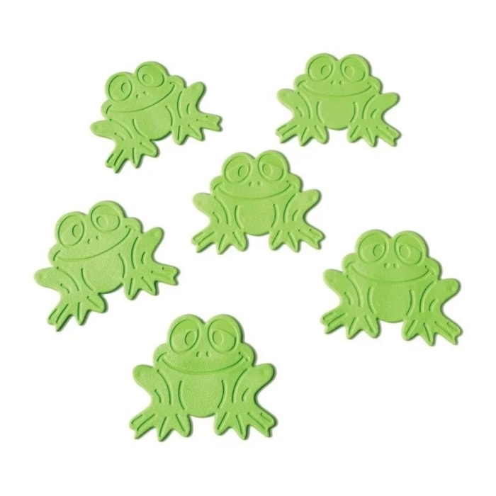 Figurines antidérapantes de douche ou baignoire PVC  GRENOUILLES x6pcs vert Spirella