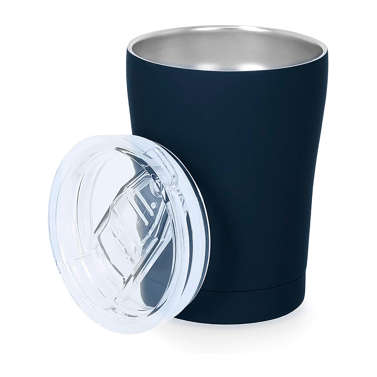 Vaso térmico en acero inox de doble pared y 350 ml de capacidad. Incluye tapa de cierre a presión, con dosificador y de fácil apertura, libre de BPA.
