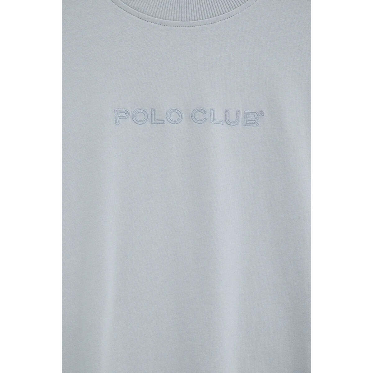 Camiseta azul claro de corte holgado con bordado Polo Club