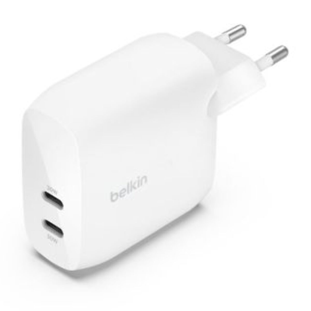 Chargeur secteur BELKIN USB-C 2 X 30W blanc