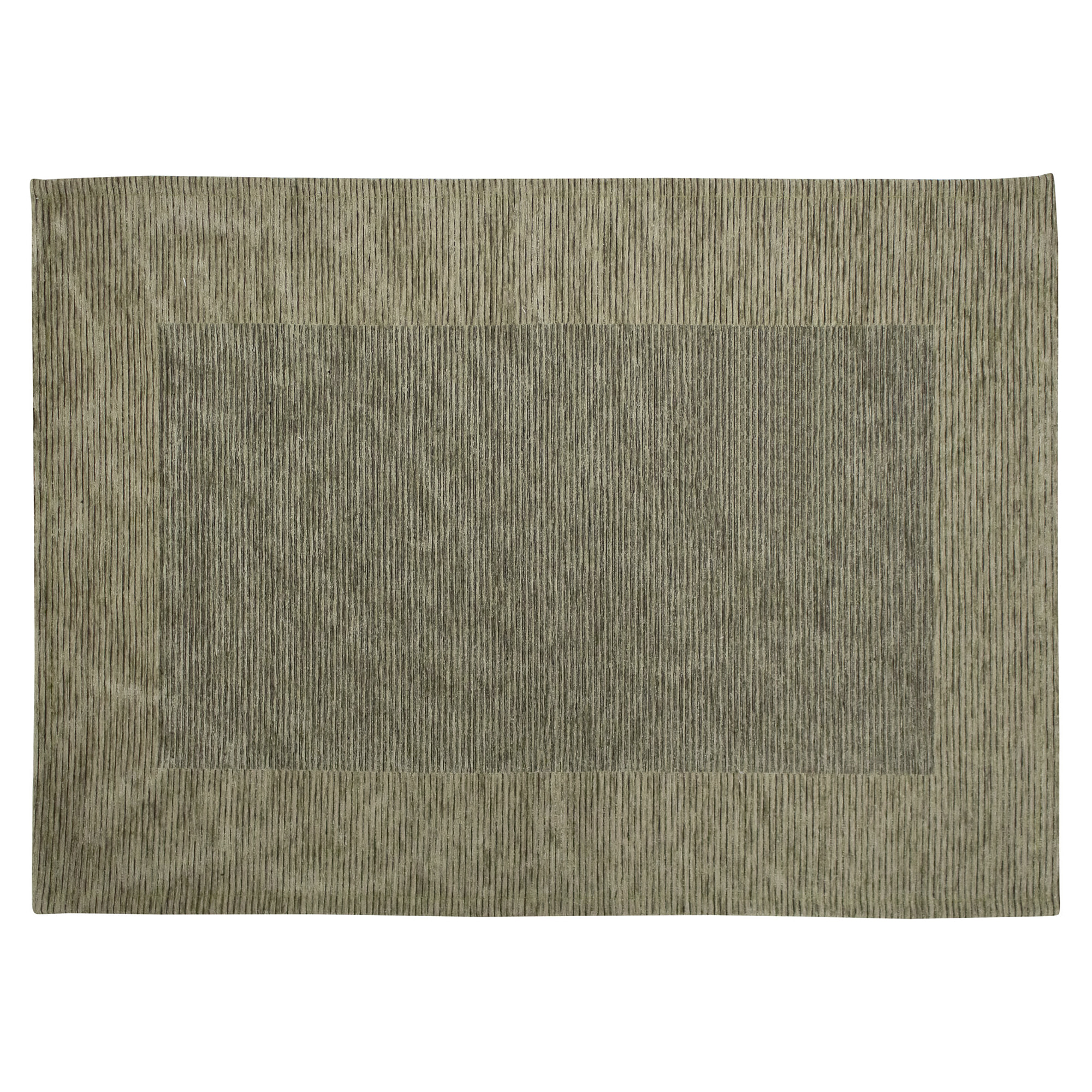 TAPPETO DA CUCINA RIGHE VERDE CENERE CON FONDO ANTISCIVOLO